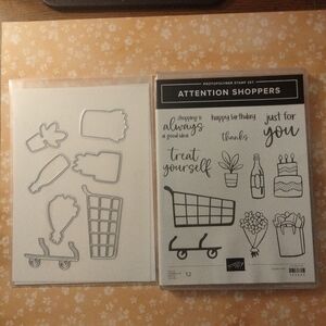 Stampin' Up! Attention Shoppers Stamp Set with Dies
